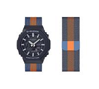 Casio GA-2100|GA-B2100 Metall Mesh Armband - Gewebte Edelstahl Solo Loop Ersatzarmband für GA-2100 Uhren (14,GA-2100)