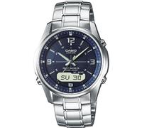 Casio Herren Analog-Digital Uhr in Silberfarben mit Armband in Silberfarben aus Edelstahl