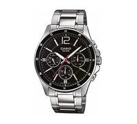 CASIO Herren Analog Quarz Uhr mit Edelstahl Armband MTP-1374D-1