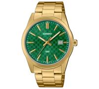 Casio Herren Analog Quarz Uhr mit Edelstahl Armband MTP-VD03G-3A, Mehrfarbig, Armband
