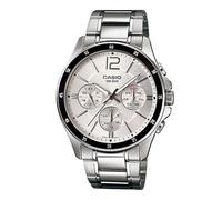 Casio Mtp1374d7a Uhr One Size Silver Grey / Silver Grey / White