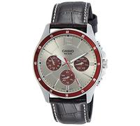 CASIO Herren-Armbanduhr Analog Quarz Leder MTP-1374L-7A1