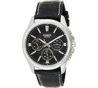 CASIO Herren-Armbanduhr Analog Quarz Leder MTP-1375L-1