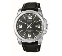 Casio Herren Armbanduhr MTP-1314PL-8AVEF analog mit Lederband schwarz