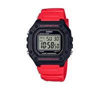Casio Herren-Armbanduhr W-218H-1AVCF Klassische Digitalanzeige Quarz schwarz, schwarz/red, W-218H-4BVCF