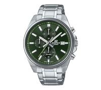 Casio Armbanduhr Edifice EFV-610D-3CV Herren Chronograph Silber/Grün
