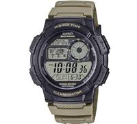 Casio AE-1000W Serie | Herren-Digitaluhr | Schwarz/Grau | 100M WR | Weltzeit | Multizeitanzeige | Countdown-Timer | Stoppuhr | LED-Hintergrundbeleuchtung | automatischer Kalender | 5 Alarme | 10 Jahre