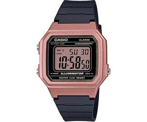 Casio Herren Digital Quarz Uhr mit Resin Armband W-217HM-5AVEF Rosegold-schwarz