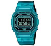 Casio Herren Quartz Armbanduhr, 42.80mm GehäusegröÃŸe mit schwarz digital Zifferblatt und Turquoise Plastic/Resin Bracelet Armband DW-B5600G-2ER
