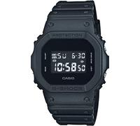 Casio Herren Quartz Armbanduhr, 43.00mm GehäusegröÃŸe mit LCD digital Zifferblatt und schwarz Rubber Strap Armband DW-5600BB-1ER
