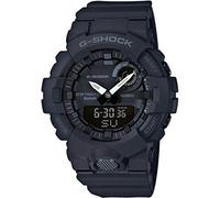 Casio Herren Quartz Armbanduhr, 54.00mm GehäusegröÃŸe mit schwarz analog/digital Zifferblatt und schwarz Rubber Strap Armband GBA-800-1AER