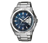Casio - Herrenarmbanduhr Casio EF-129D-2AVEF mit Edelstahlgehäuse und Tagesanzeige sowie Datumsanzeige