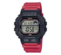 Casio Herrenuhr - WS-1400H-3AVDF klares Zifferblatt, Rot, Armband