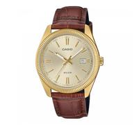 Casio Herrenuhr Quarz mit Lederband MTP-1302PGL-9AVEF