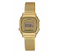 Casio LA670WEMY-9EF Collection Digital Damenuhr Milanaise-Band goldfarben