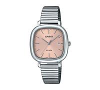 Casio LTP-B166D-4AVEF Damenuhr Metallband Quadratisch Silber/Rosé 30x30mm