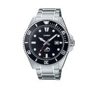 Casio MDV106 Serie, Unisex, analoge Uhr, 200 m WR, Edelstahlgehäuse, Harzband, 2-Zeiger-Analog (HR, Min, SEC), Datumsanzeige, verschraubte Krone, verschraubter Gehäuseboden, 3 Jahre Batterie,