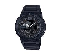 Casio Men's 'Classic' Quartz Stainless Steel and Resin Casual Watch, Color:Black (Model: AEQ-100W-1BVCF)