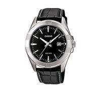 Casio Men's Core MTP1308L-1AV Black Leather Quartz Fashion Watch