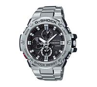 Casio Men's G-Steel by G-Shock Quartz Solar Bluetooth Connected Watch with Stainless-Steel Strap, Silver, (Model: GST-B100D-1ACR)