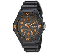 Casio MRW200H-4BV Herrenuhr, Kunststoffarmband, Schwarz/Schwarz, Band