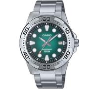 Casio MTD-140D-3AVDF Stahlband Stahlgehäuse 10 ATM wasserdicht Metallic-Farbe Herren-Armbanduhr