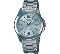 Casio MTP-1215A Herren-Armbanduhr, Armband aus Edelstahl, silberfarben
