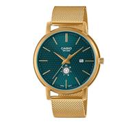 Casio MTP B125B 8AVDF, Gold/Grün, Armband