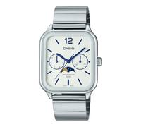 Casio MTP-M305D-7AVDF Herren-Armbanduhr, analog, weißes Zifferblatt, Weiß