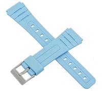 Casio Original Uhrenarmband für F-91WC-2A F 91WC 91 Hellblau, Riemen