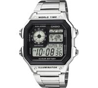 Casio Quarz Armbanduhr AE-1200WHD-1AVEF (B x H x T) 42.1 x 45 x 12.5 mm Gehäusematerial=Harz Material (Armband)=Edelstahl