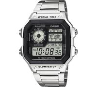 Casio Quarz Armbanduhr AE-1200WHD-1AVEF (B x H x T) 42.1 x 45 x 12.5mm Gehäusematerial=Harz Material (Armband)=Edelstahl