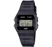 Casio Schwarzes (38,2 mm) digitales Zifferblatt/schwarzes Armband aus biobasiertem Harz F-91WB-1AEF