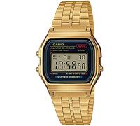 Casio Standard Digital Quarz Uhr A159WGEA-1, Mit Schiebeverschluss, goldfarben, A159wgea-1, Armbandtyp: