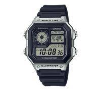 CASIO Timeless Collection Uhr AE-1200WH-1CV | Schwarz/Silber