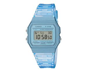 CASIO Timeless Collection Uhr F-91WS-2 | Blau, Hellblau