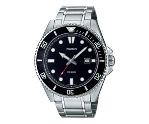 CASIO Timeless Collection Uhr MDV-107D-1A1V | Schwarz/Silber