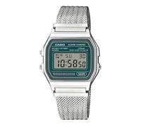 Casio Uhr A158WEM-3EF Vintage Iconic Digital Silber Petrol