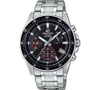 Casio Edifice Herrenuhr EFV-540D-1AVUEF – Analog-Quarz, Edelstahlarmband, Schwarz
