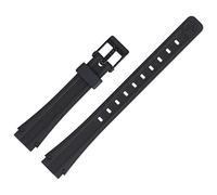 Casio Uhrenarmband 13mm Kunststoff Schwarz - LA-11WB