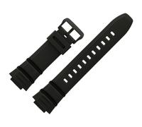 Casio Uhrenarmband 16mm Kunststoff Schwarz - MCW-110H