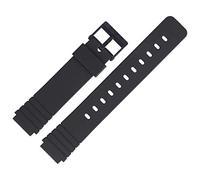 Casio Uhrenarmband 16mm Kunststoff Schwarz - MW-57