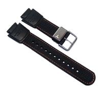 Casio Uhrenarmband 18mm Leder/ Textil schwarz SGW-1000B 10500702