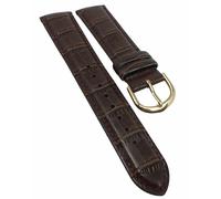 Casio Uhrenarmband 20mm braun Leder Krokooptik MTP-VS01GL-9B