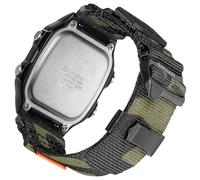 Casio Uhrenarmband für Casio G-Shock AE-1200/1300/1500, W-735H/800H, SGW-300H/400H/500H, F-91W/94W/105W/84W, G-Haken und Abzeichen, Dekoration, Nylon, Casio-Uhrenarmband, 18 mm