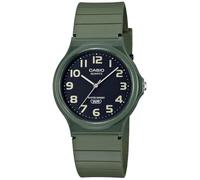 Casio Unisex Armbanduhr Klassisch Casual Analog Schwarz, grün/schwarz, Armband