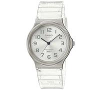 Casio Unisex Armbanduhr Klassisch Casual Analog Schwarz, Weiß, 38.8, Armband