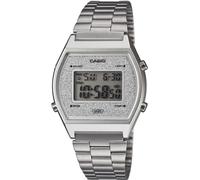 Casio Unisex Digital Quarz Uhr mit Edelstahl Armband B640WDG-7EF, Silber