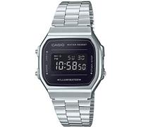 CASIO Unisex Erwachsene Armbanduhr Digital Quarz Edelstahl A168WEM-1EF