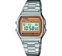Casio Unisex ErwachseneArmbanduhr Digital Quarz Edelstahl A158WEA-9EF